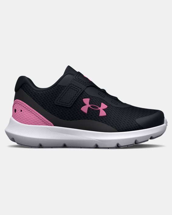Girls' Infant UA Surge 3 AC Running Shoes, Black, pdpMainDesktop image number 0
